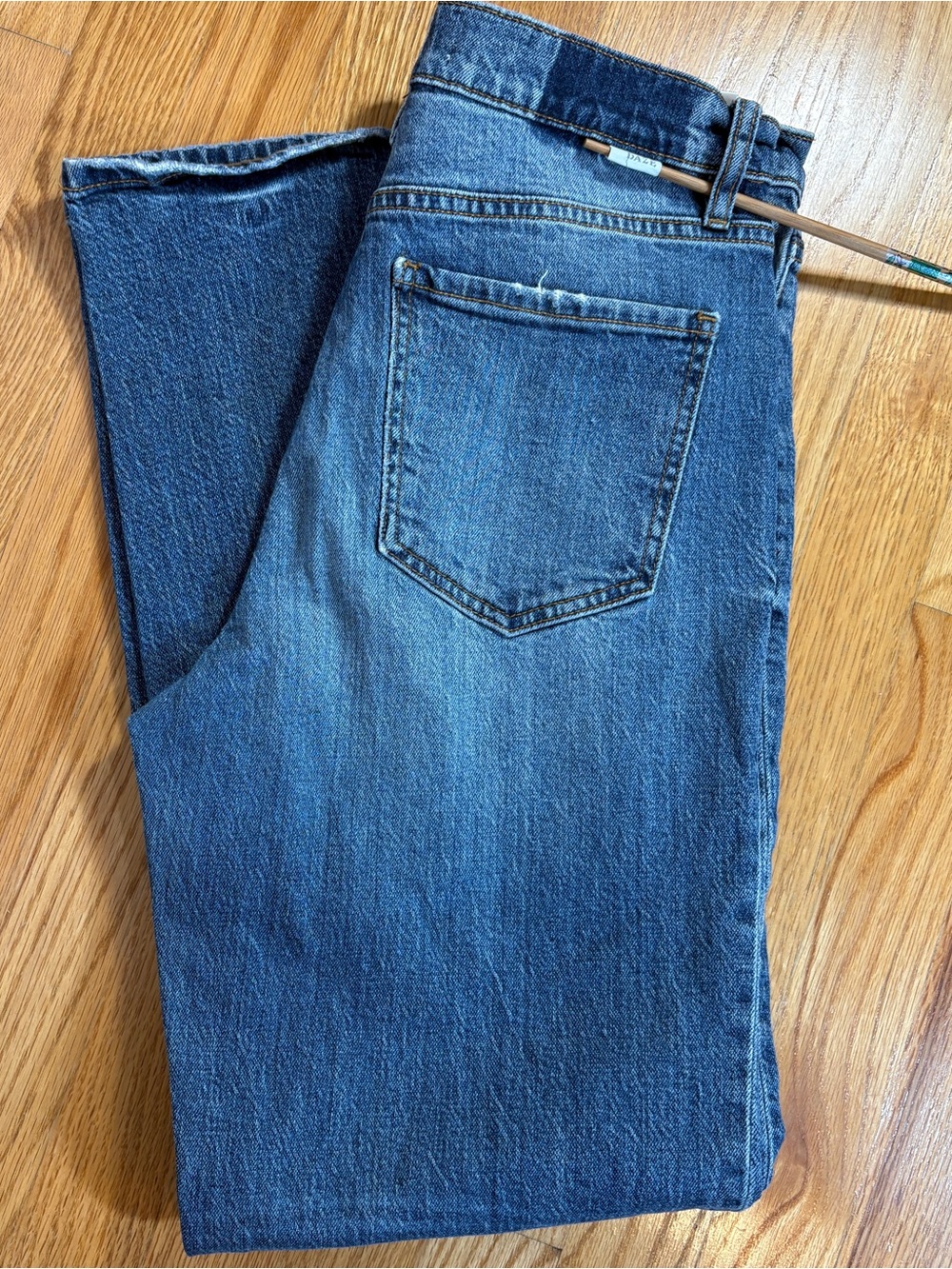 Daze Distressed Sundaze High Rise Straight Jeans Size 28